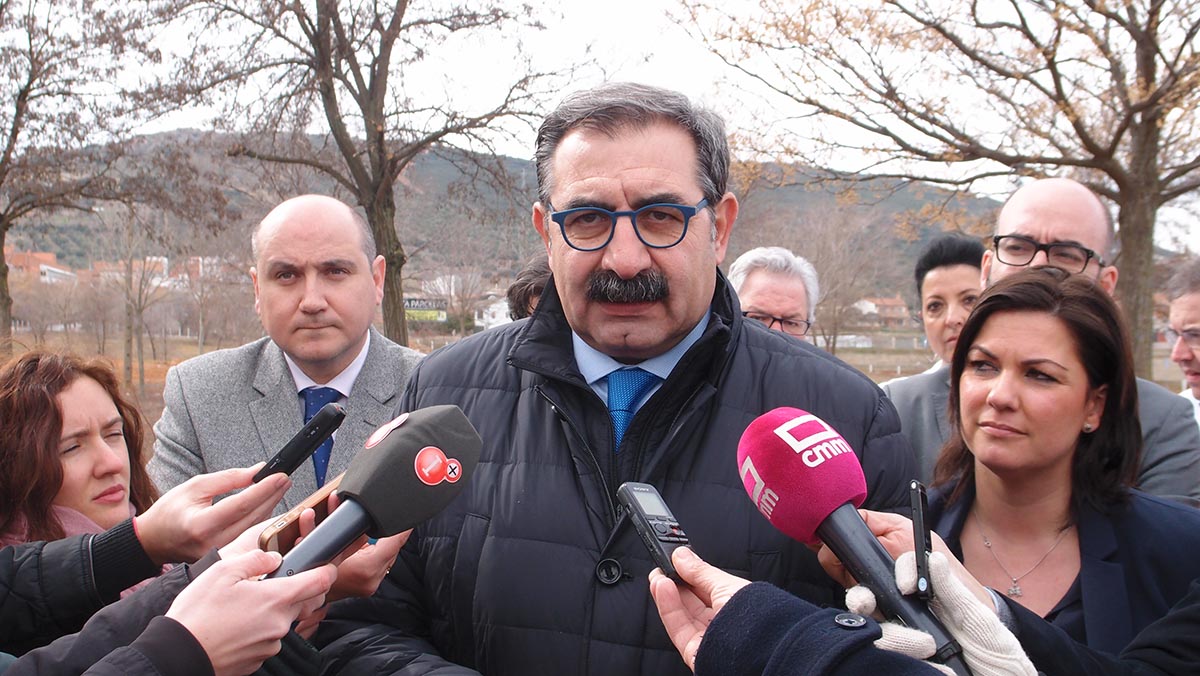 Jesús Fernández Sanz, durante su visita a Puertollano