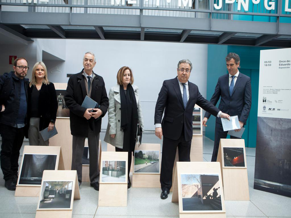 Inauguración de la exposición "Once de marzo" en el espacio TYCE de Guadalajara.