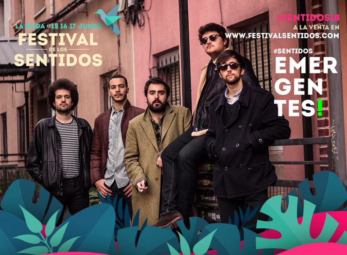 Cartel del Festival de los Sentidos con la banda ganadora