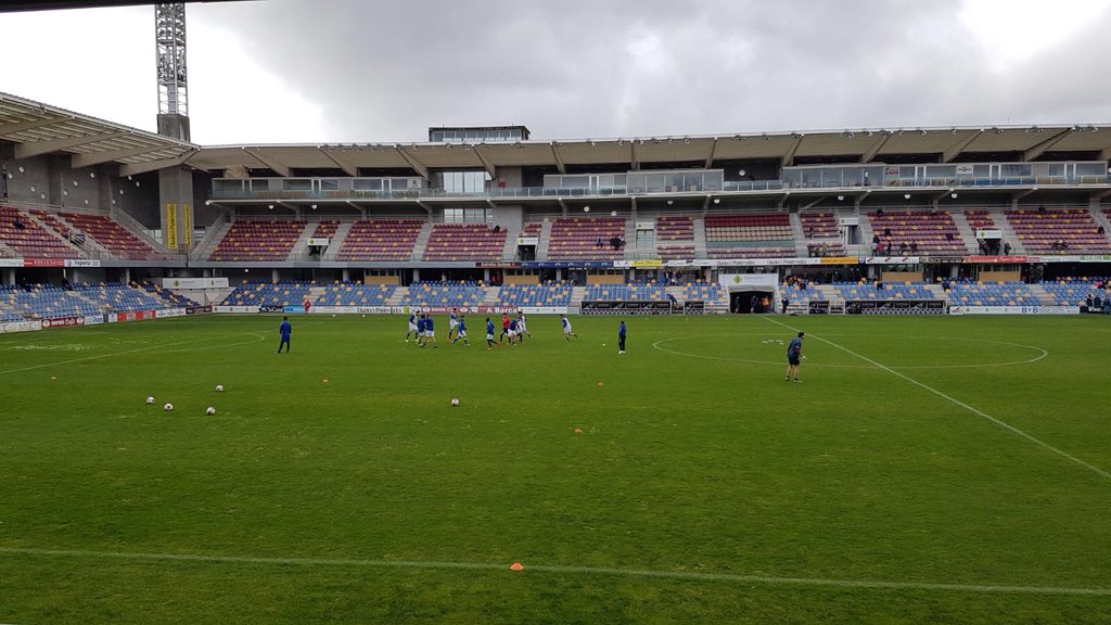 Imagen del campo del Pontevedra, el Pasarón, donde el Talavera cayó goleado por 4-0.