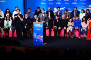 Álvaro Gutiérrez en la Gala del Deporte, el dia de los deportistas de Toledo