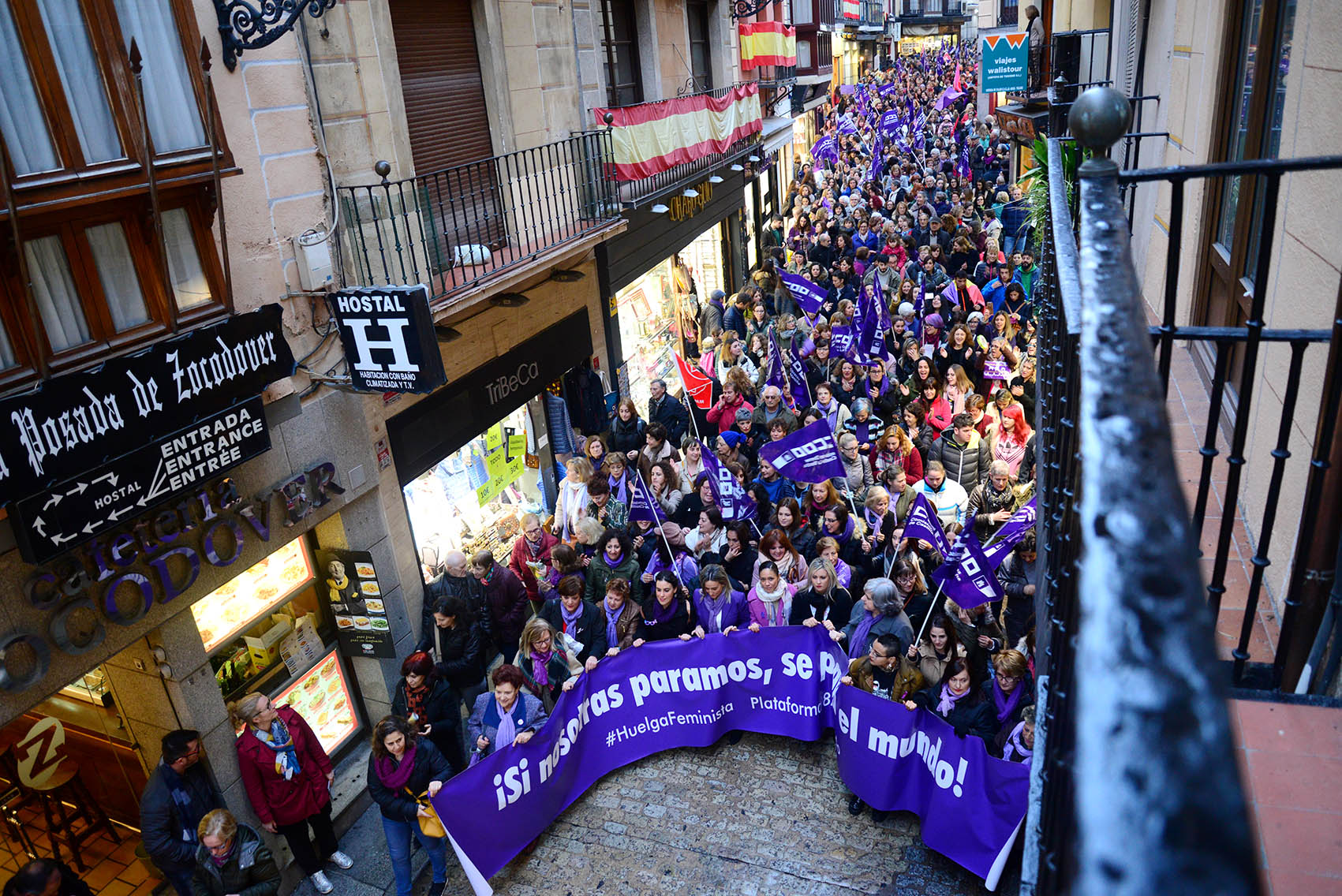 políticas de igualdad Imagen de la manifestación del 8 de marzo de 2018, en Toledo.