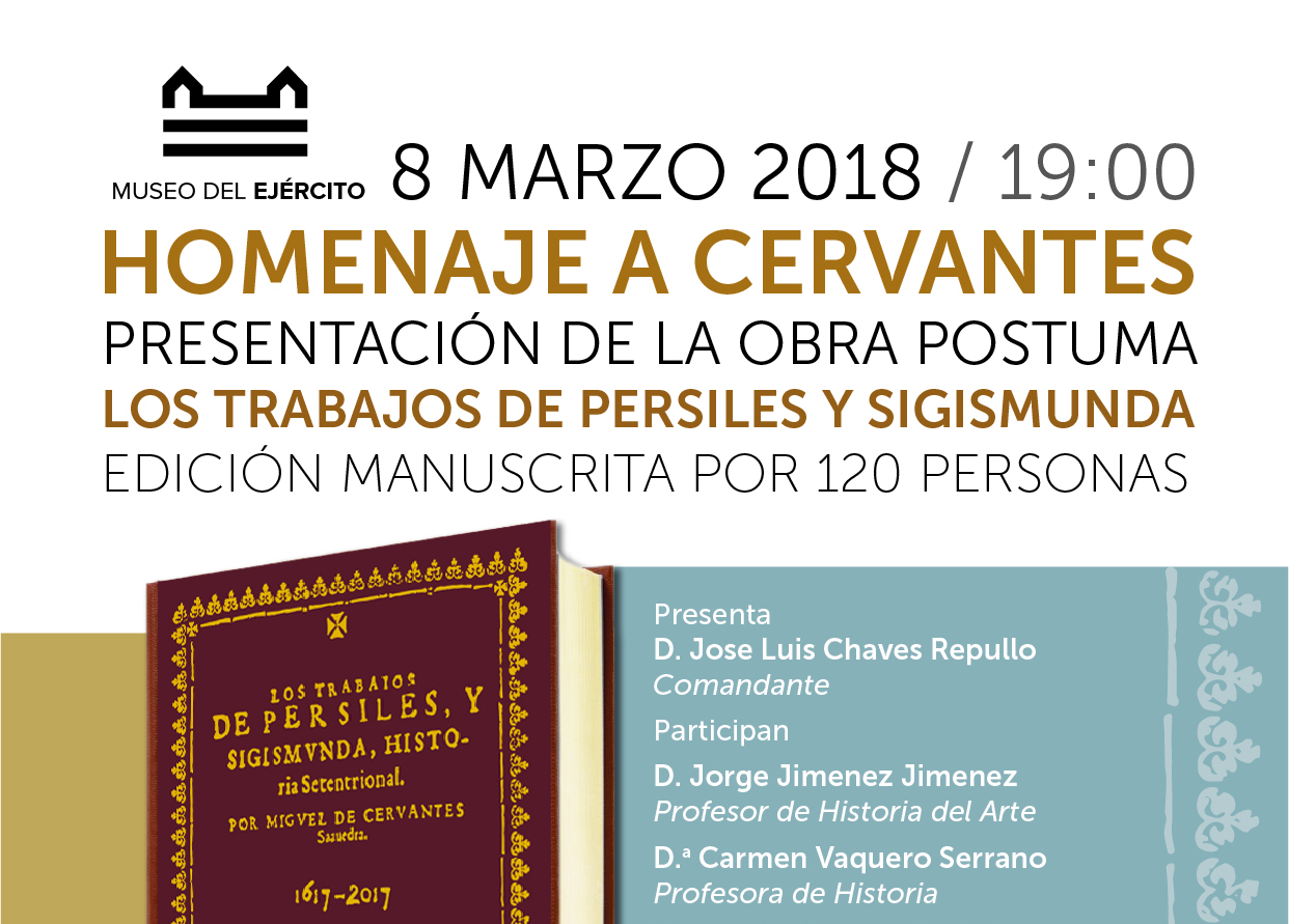 La obra manuscrita de Cervantes se presenta el 8 de marzo en el Museo del Ejército