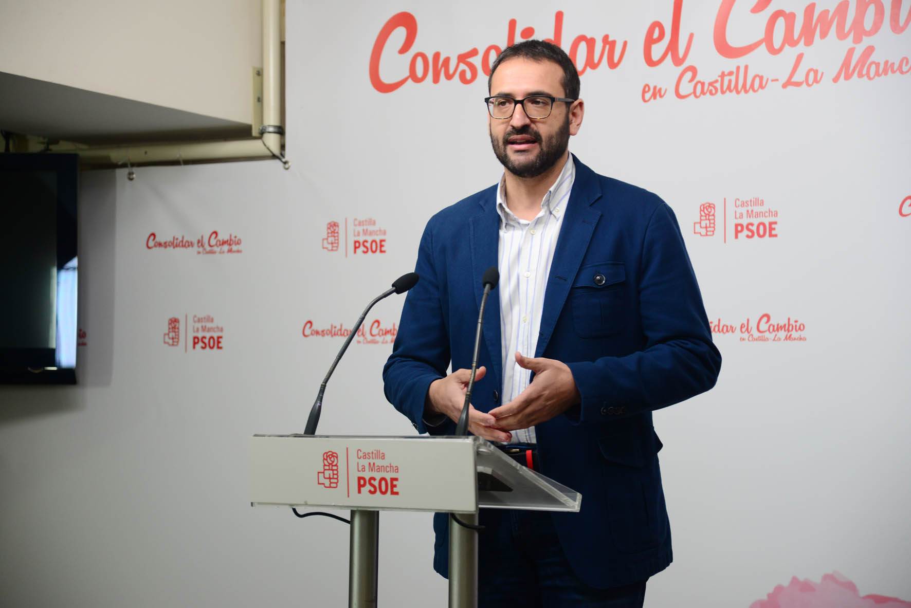 El secretario de Organización del PSOE de CLM y eurodiputado, Sergio Gutiérrez.