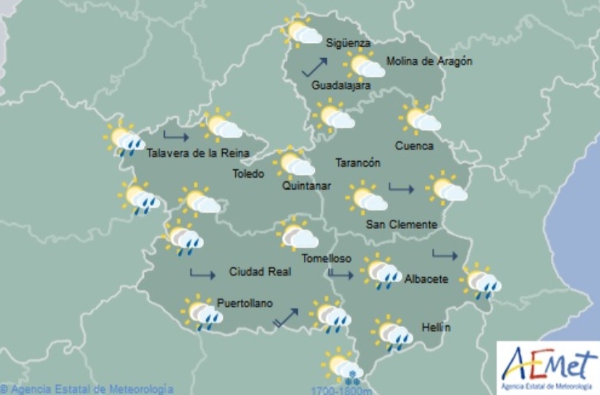 Previsiones meteorológicas para el domingo 4 de marzo.