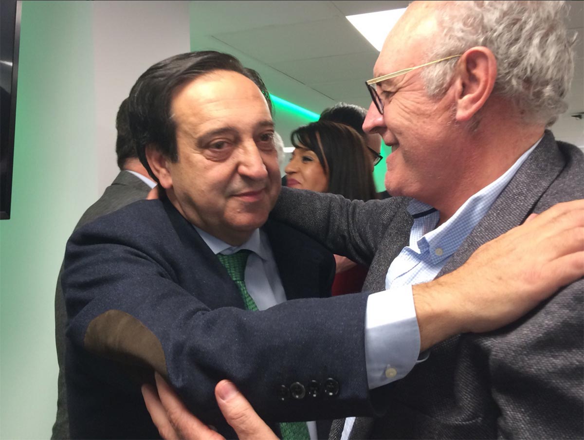 Pedro Barato, reelegido presidente de Asaja, felicitado por el secretario general en CLM, José María Fresneda