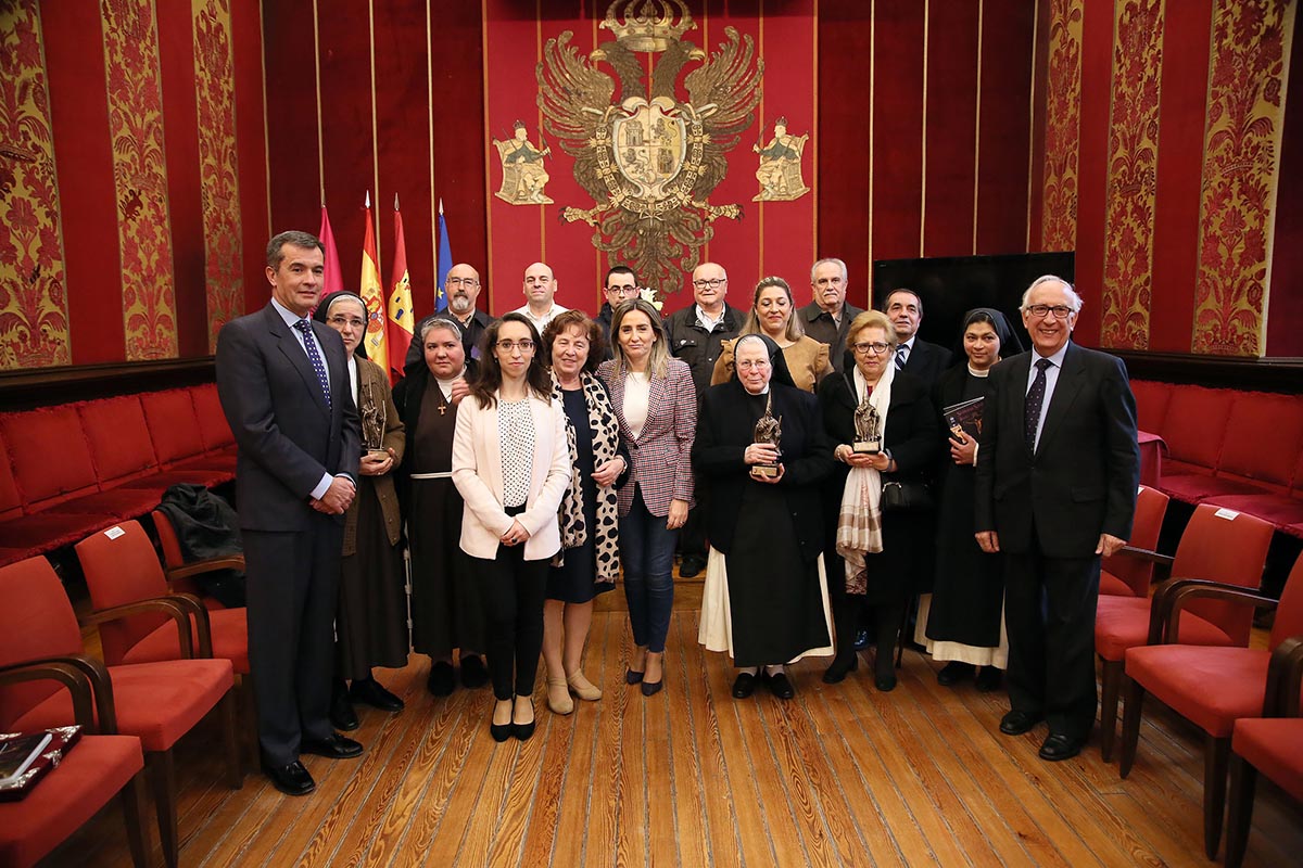 Milagros Tolón, en la Sala Capitular durante la presentación del programa del Corpus