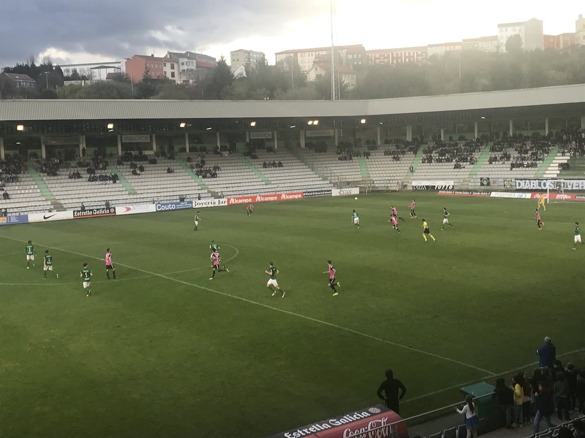 Imagen del encuentro entre el Racing de Ferrol y el CD Toledo.