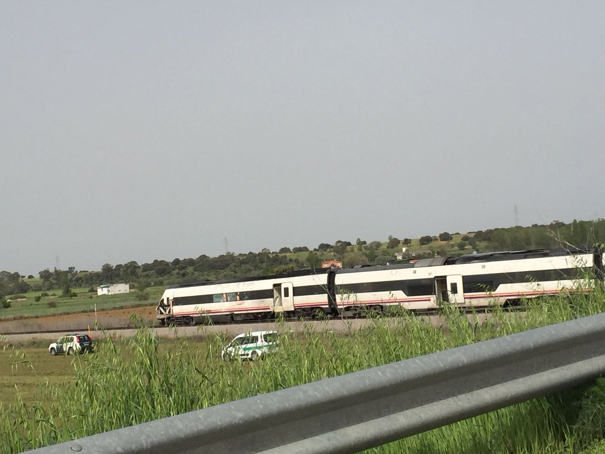 Accidente de tren en Alberche del Caudillo. Oropesa