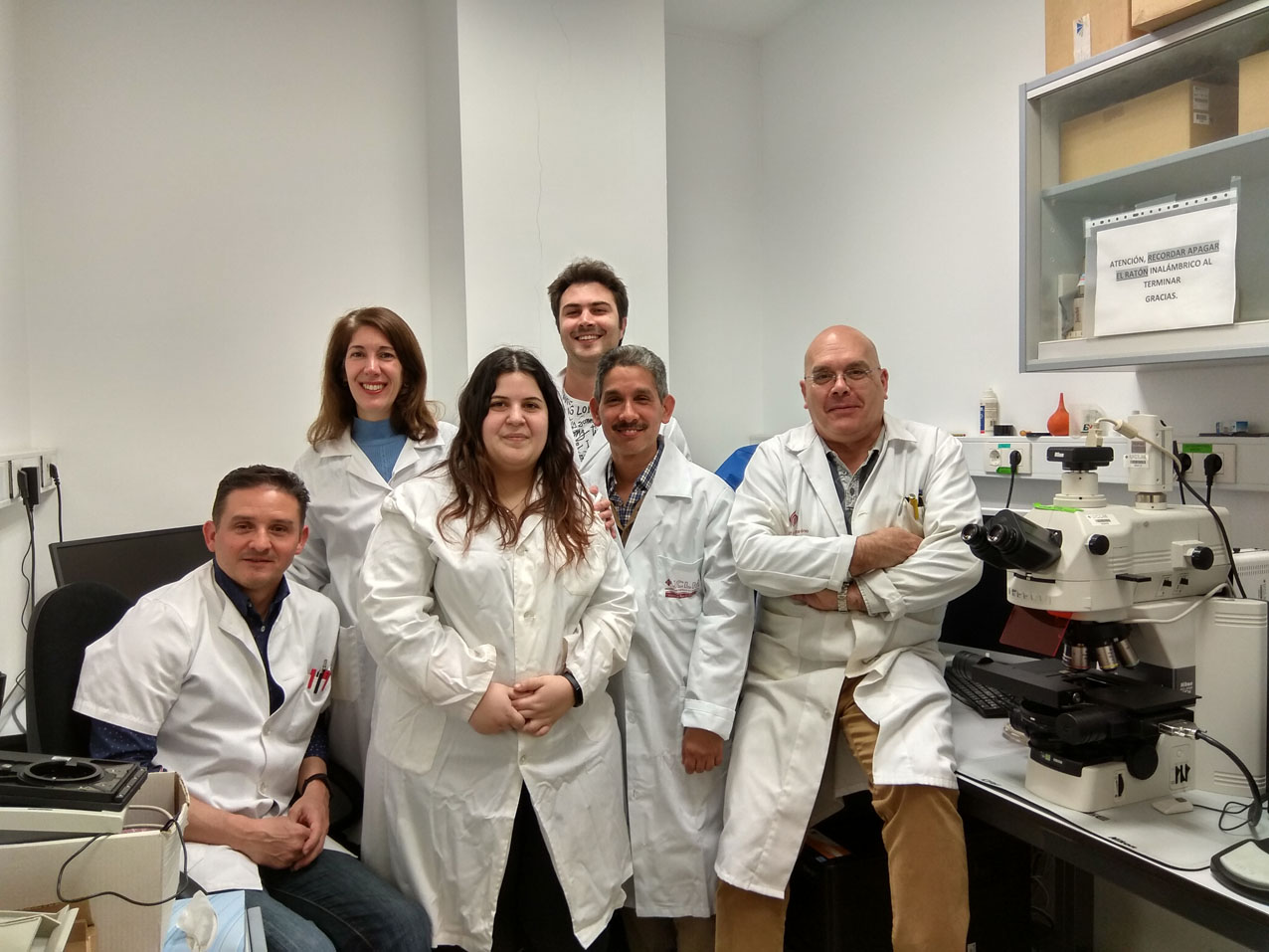 El grupo de investigación de Neurobiología de la UCLM.