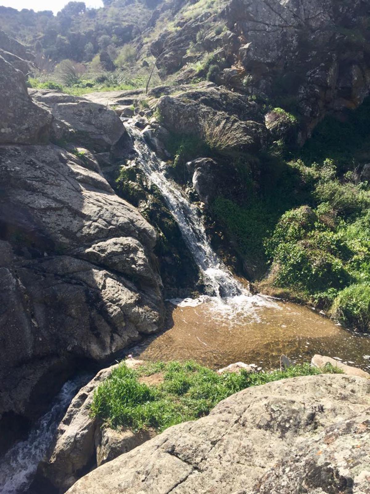 El arroyo de la Degollada, con agua