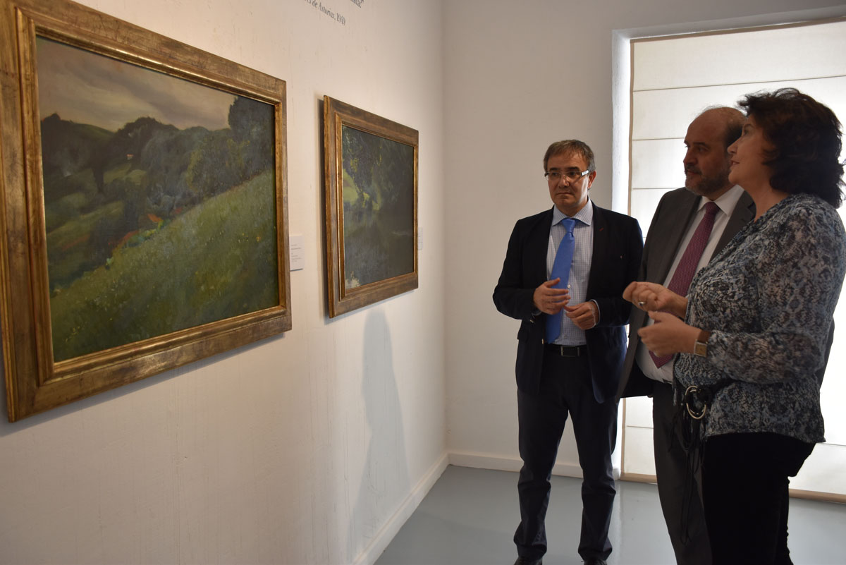 El vicepresidente primero de la Junta, José Luis Martínez Guijarro, en la inauguración de la exposición de Sorolla en Cuenca.