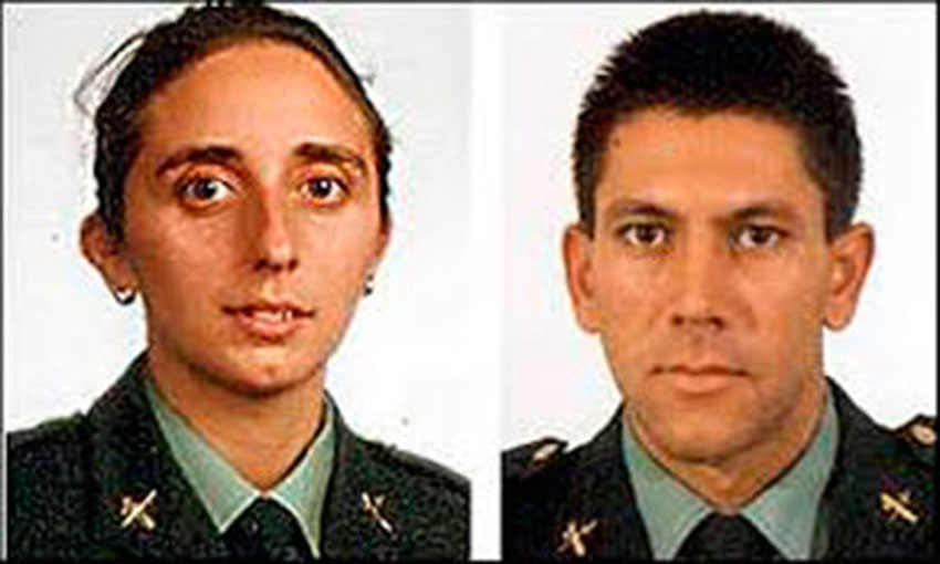 Irene Fernández y José Ángel de Jesús, asesinados por ETA en Sallent de Gállego el 20 de enero de 2000.