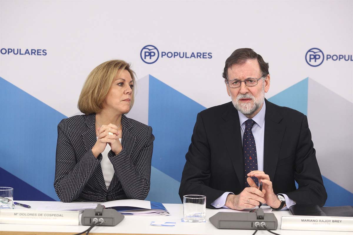 Cospedal, junto a Rajoy, las dos personas que lideraron hasta hace unas semanas el PP.