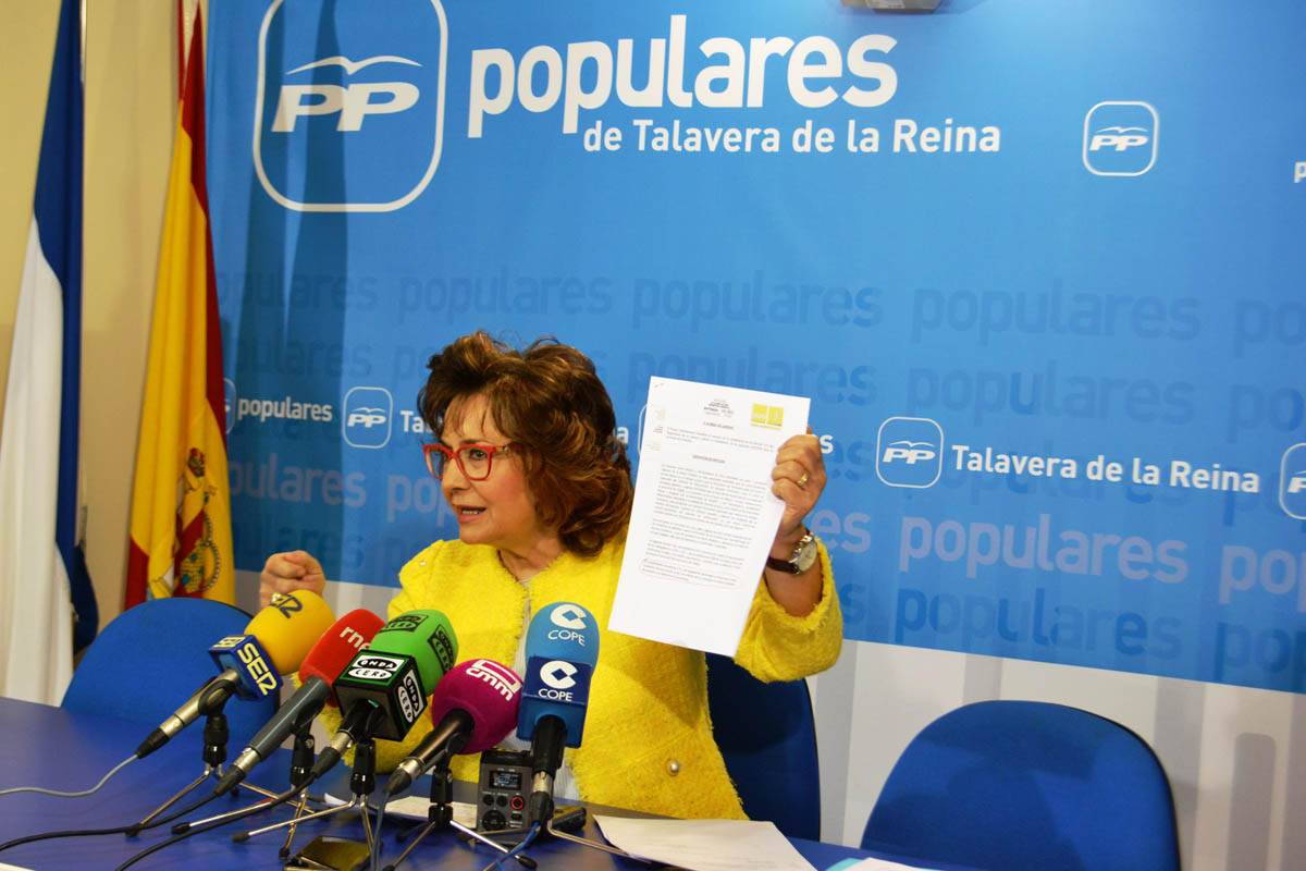 Carmen Riolobos ha ofrecido una rueda de prensa en Talavera.