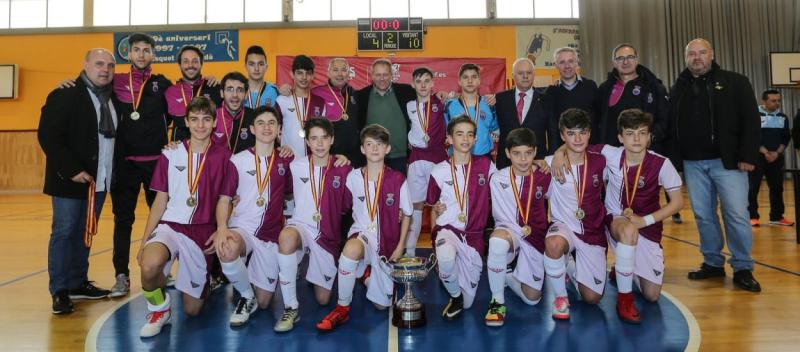 Los campeones de España de Fútbol Sala.