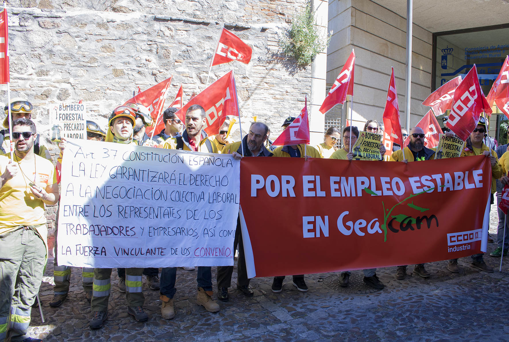 Concentración de CCOO en Toledo