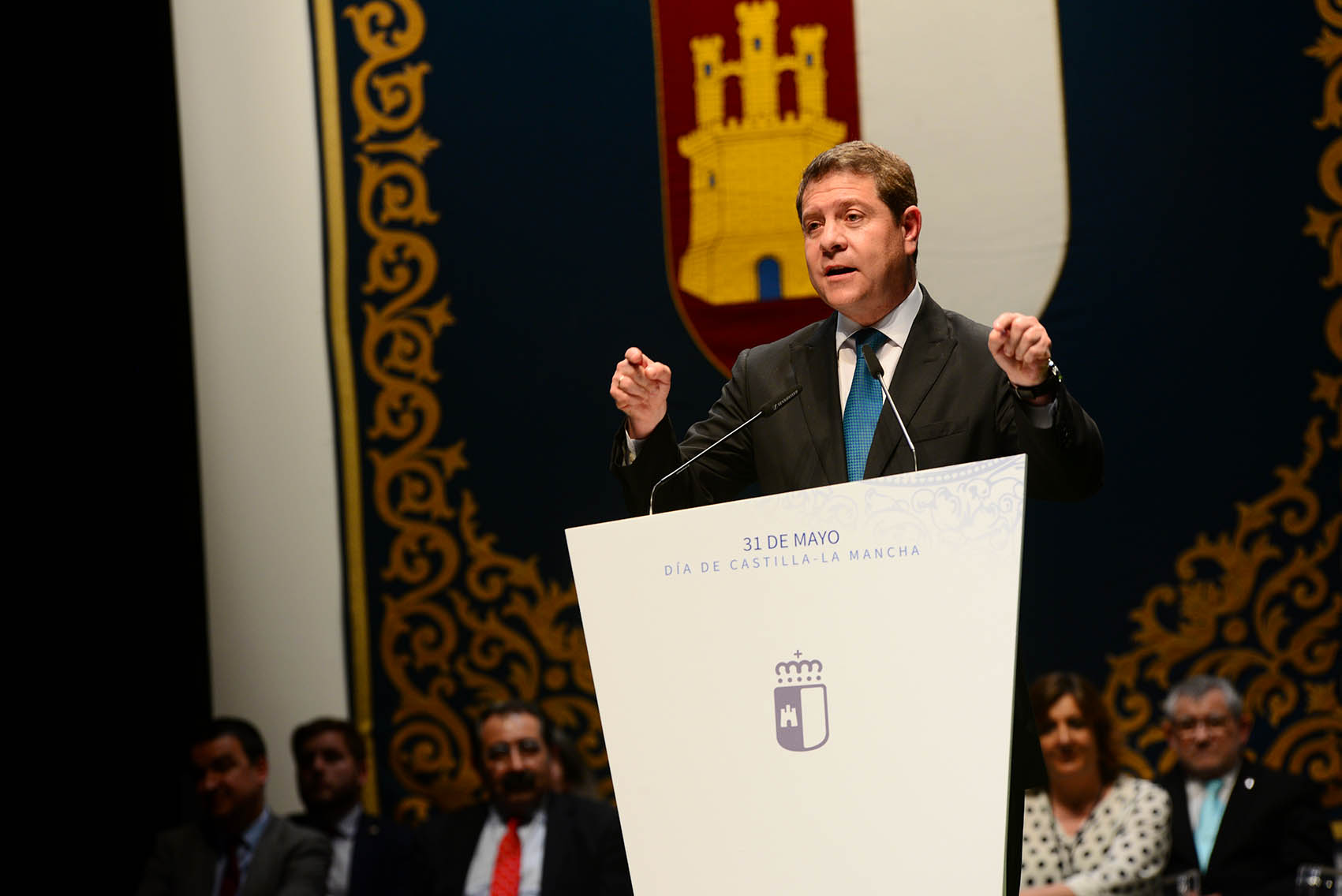 El presidente de Castilla-La Mancha, Emiliano García-Page. Pedro Sánchez