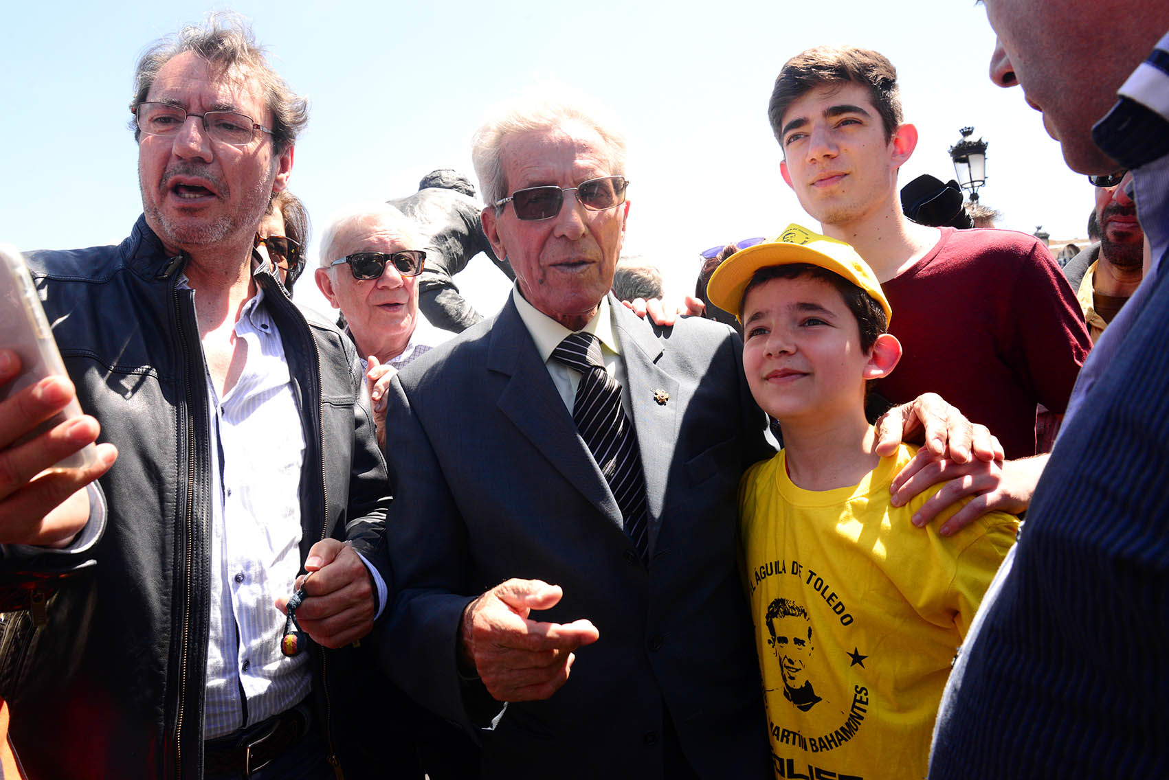 Bahamontes, en uno de los homenajes recibidos en Toledo. Foto: Rebeca Arango.