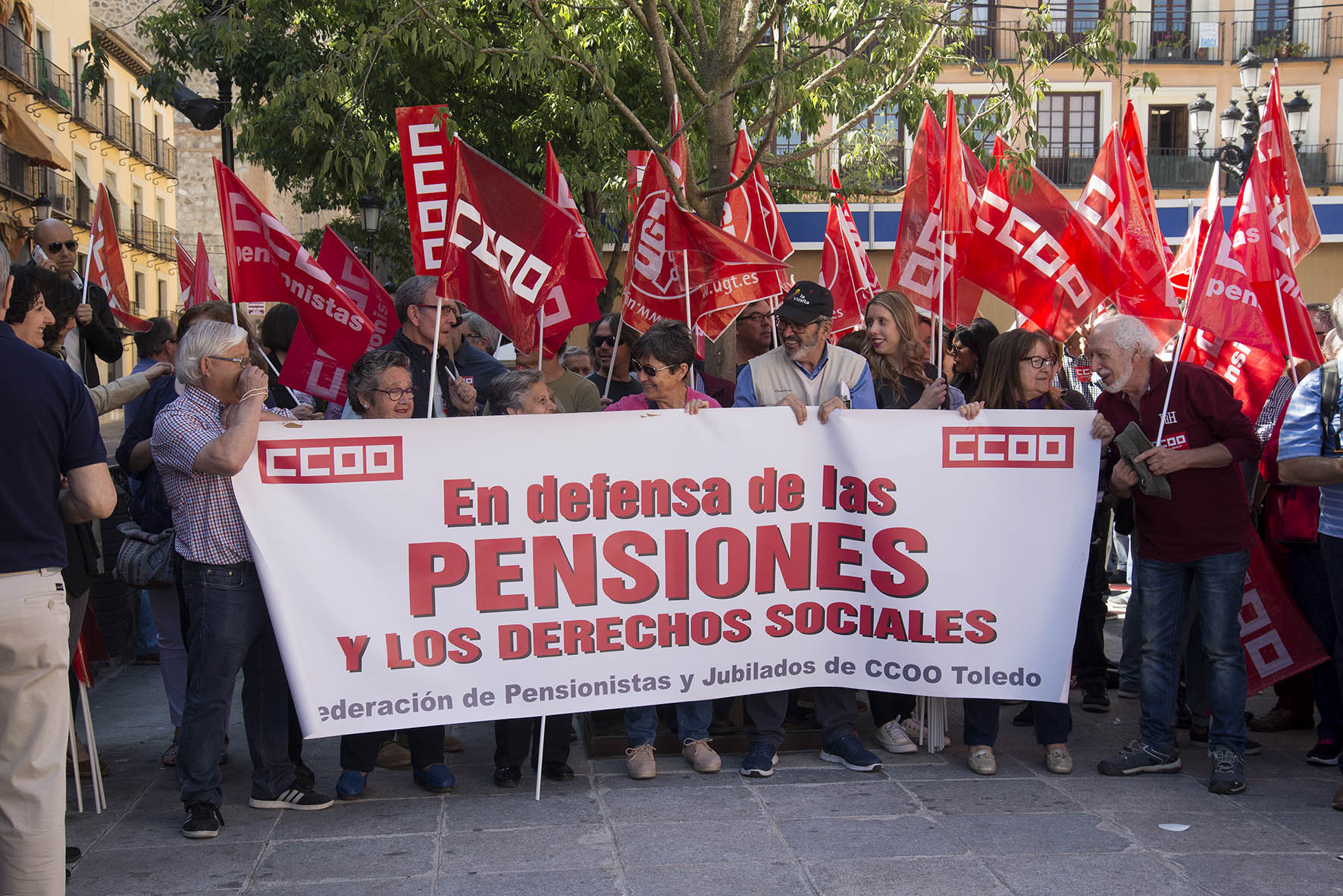 Concentración en Toledo. Pensionistas