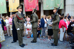 80 agentes de la Guardia Civil sustituirán a los alfereces de la Academia de Infantería en la procesión del Corpus, este año de forma excepcional.