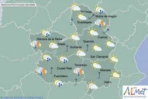 Mapa predictivo para Castilla-La Mancha.