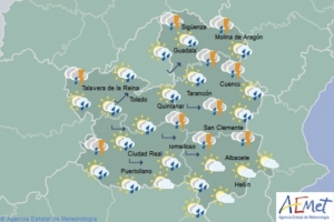 Mapa predictivo de la Aemet.