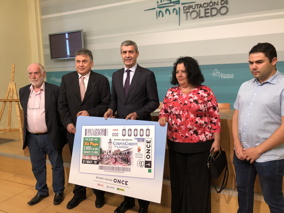 Presentación del cupón de la ONCE dedicado a Camuñas.