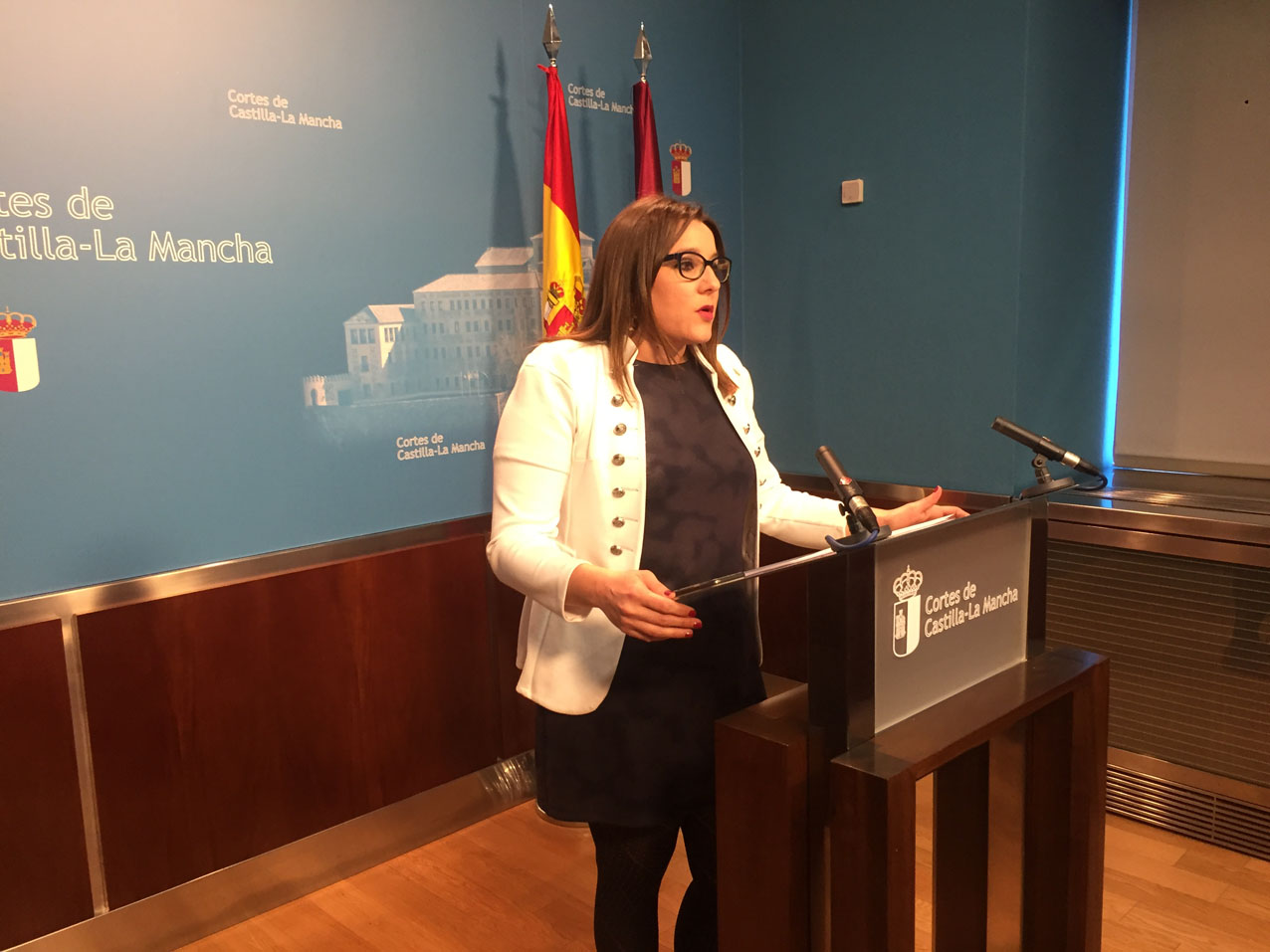 La secretaria de Organización de Podemos y vicepresidenta de las Cortes de CLM, María Díaz.