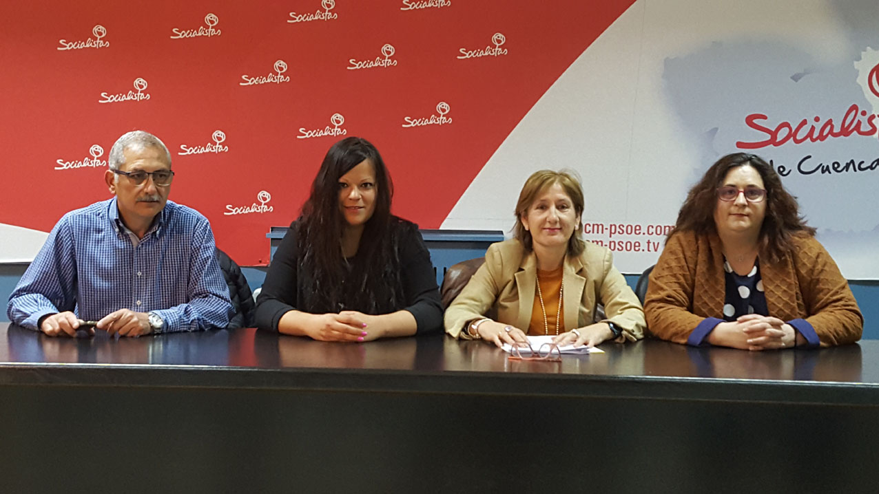 Imagen de los concejales del PSOE en el Ayuntamiento de Cuenca.