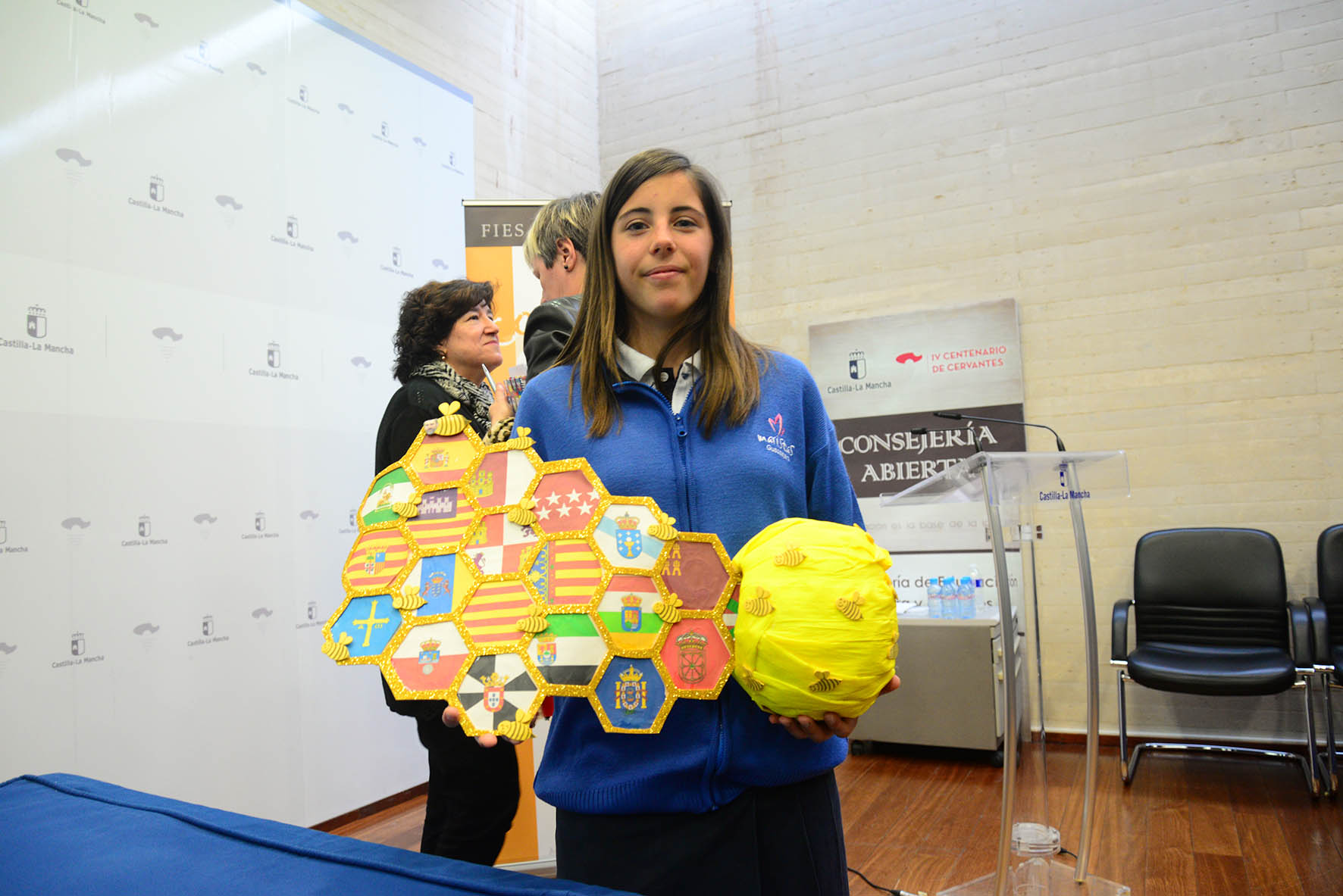 La alumna Paula González Piney, ganadora del certamen.