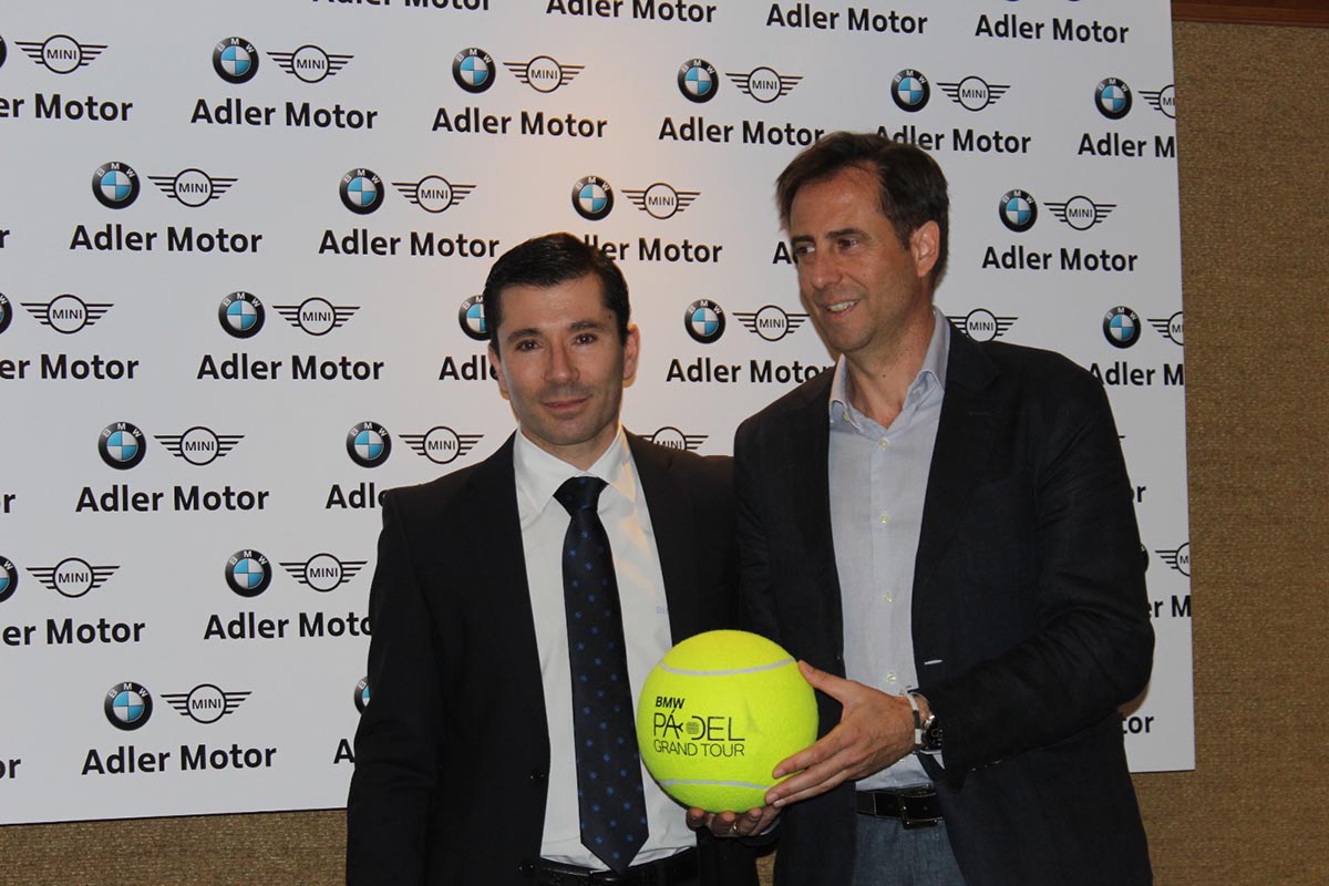 José Alberto Arenillas (gerente de Adler Motor) y Manuel Fernández-Pacheco (gerente del club Monteverde)