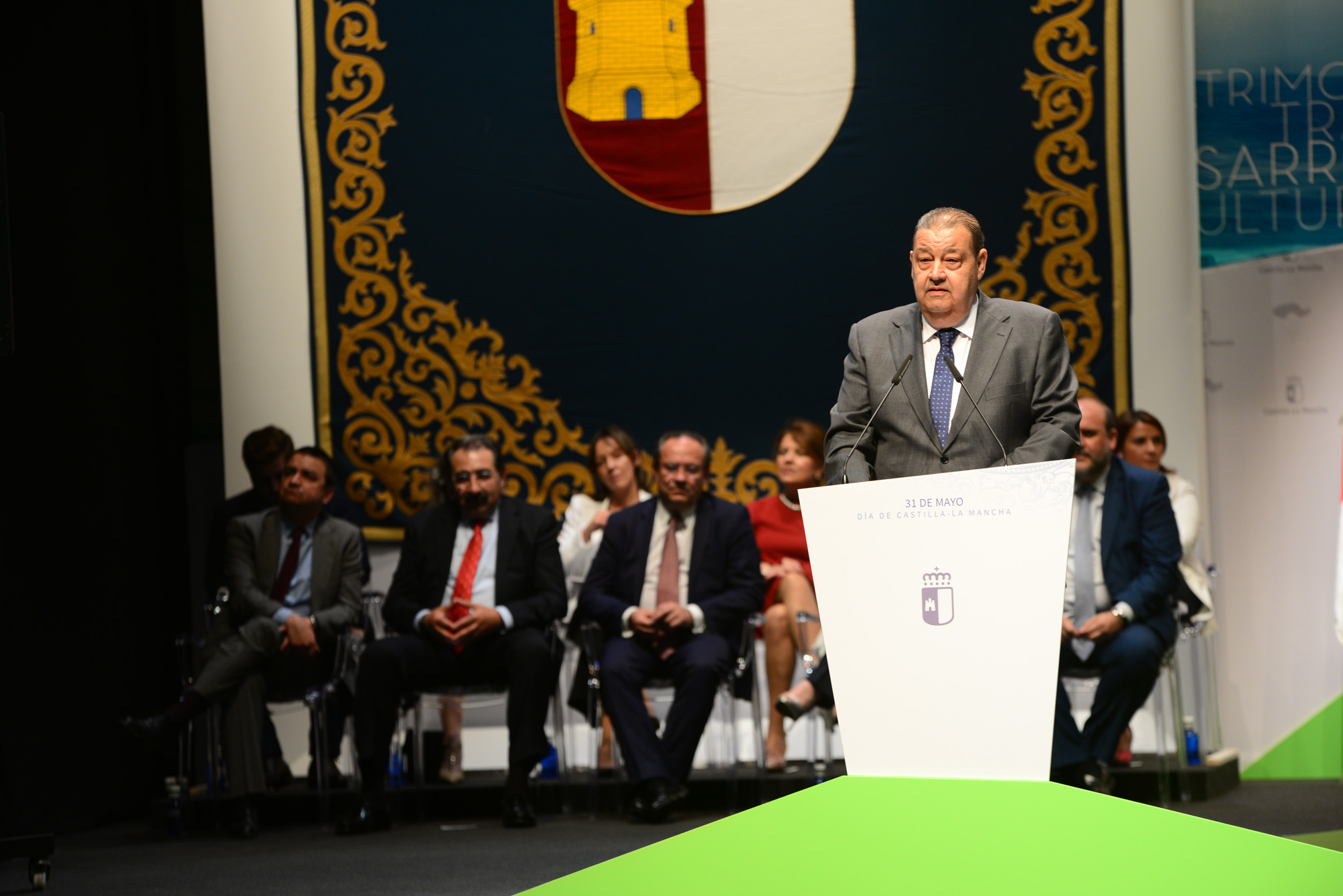 Jesús Fernández Vaquero, presidente de las Cortes, en el Día de Castilla-La Mancha