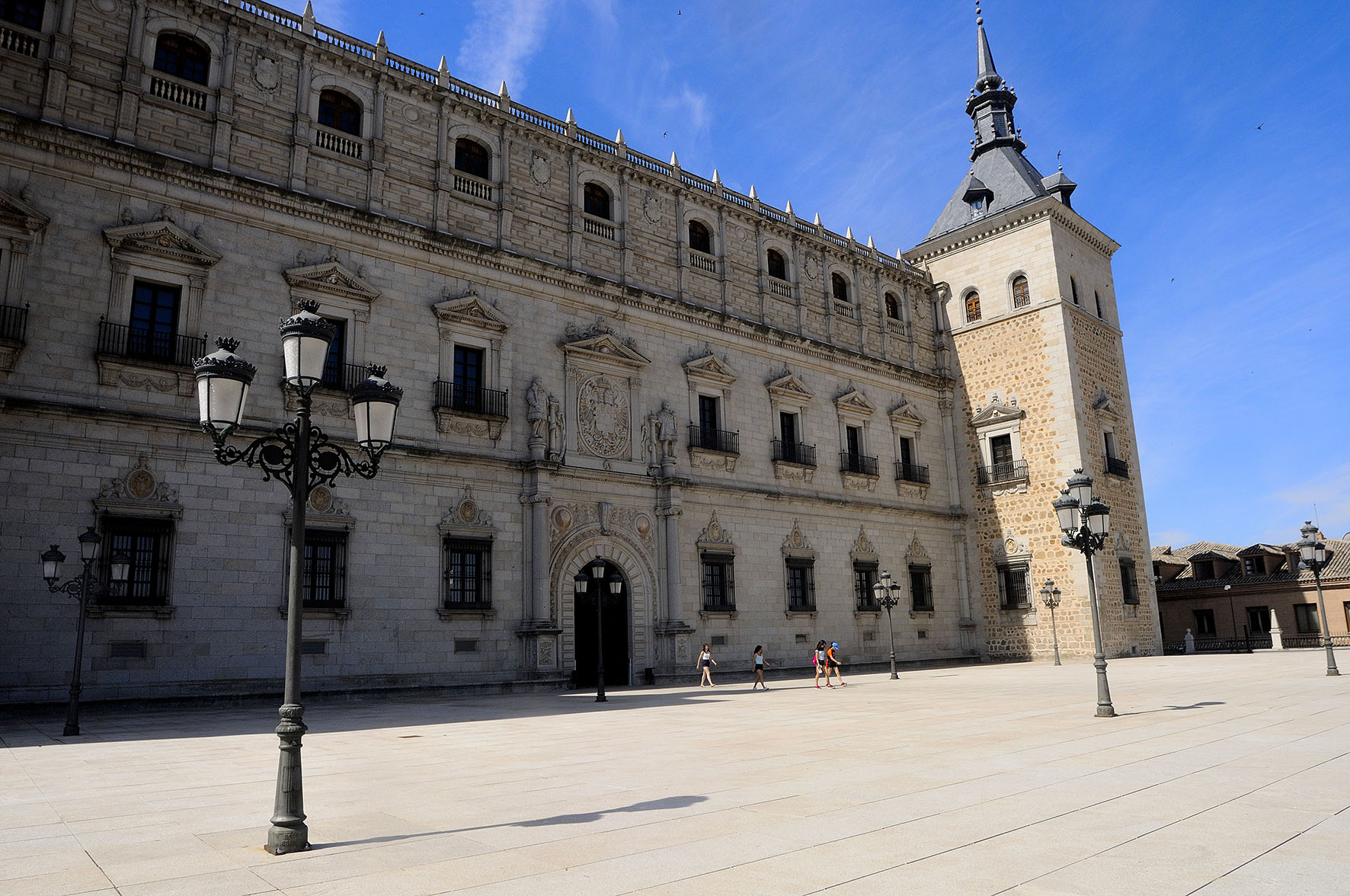 Fachada de Covarrubias del Alcázar de Toledo.