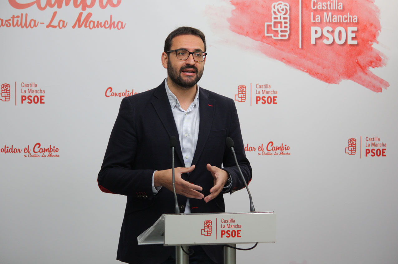 El secretario de Organización del PSOE de CLM, Sergio Gutiérrez. Pedro Sánchez