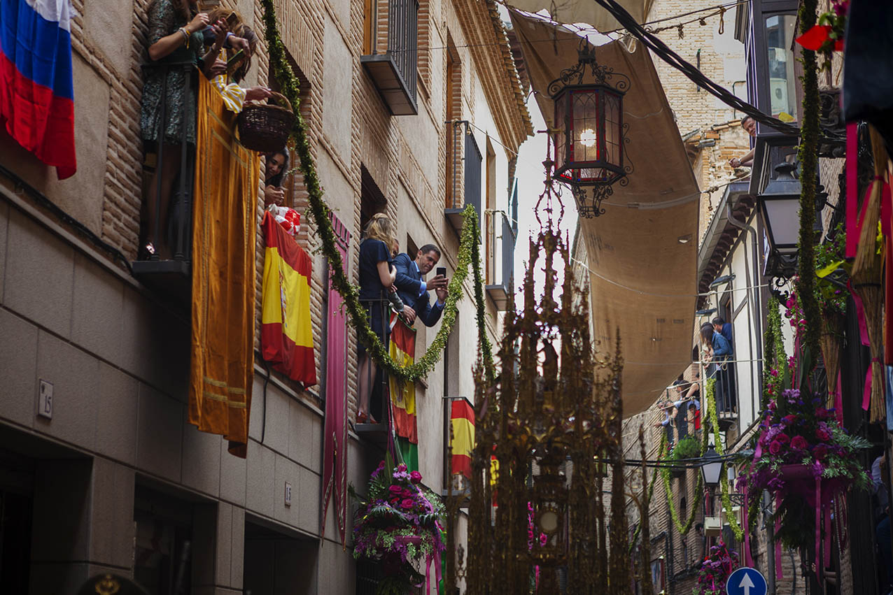 Luis Alfonso de Borbón en la procesión del Corpus de Toledo.