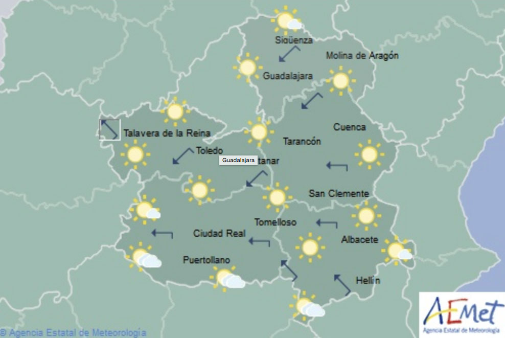 Mapa predictivo de Aemet.