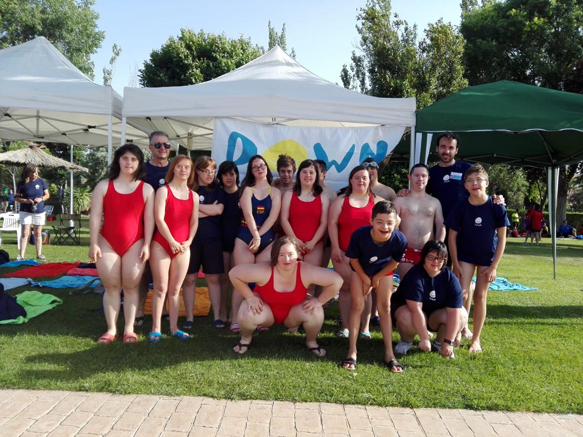 El equipo de natación de Down Toledo