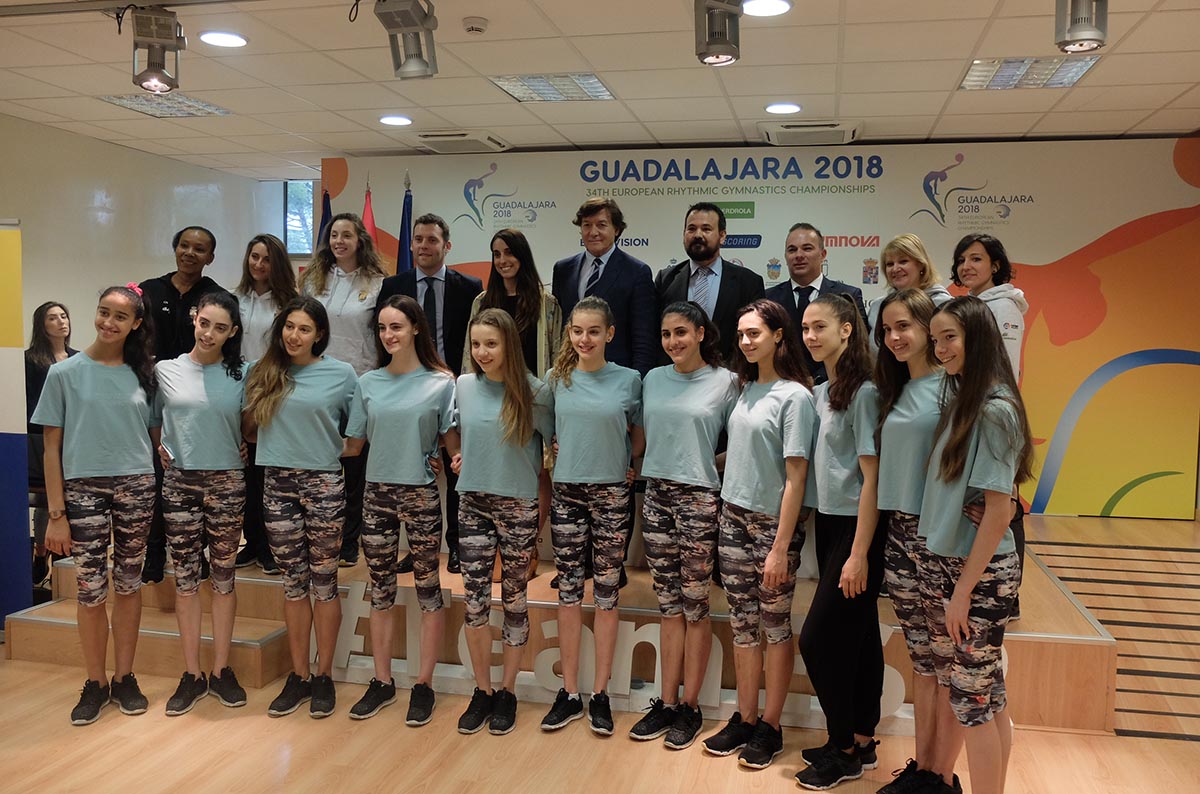 Detalle de la presentación del Europeo de gimnasia rítmica que acoge Guadalajara