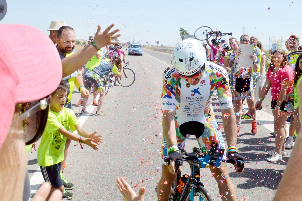 Imagen del récord de España de 12 horas en bicicleta