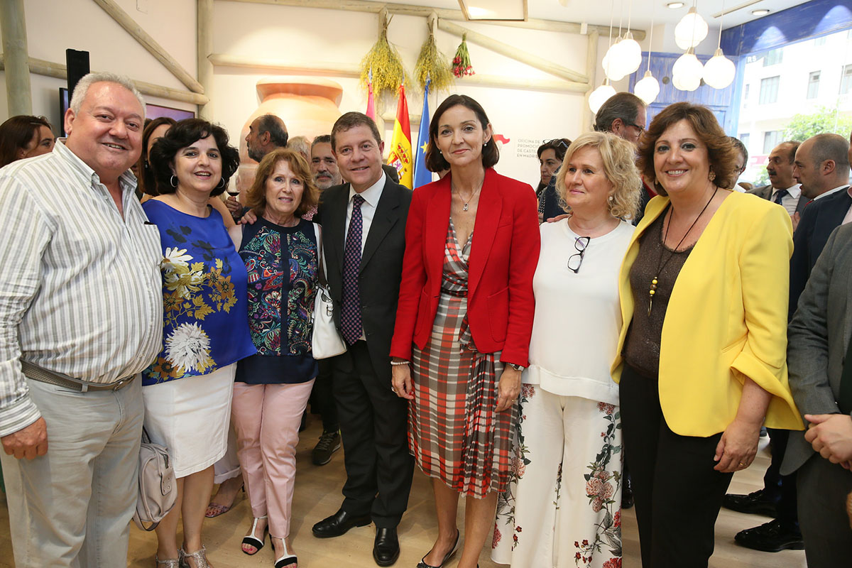 Page en la inauguración de la Oficina de Promoción Turística de Castilla-La Mancha en Madrid.