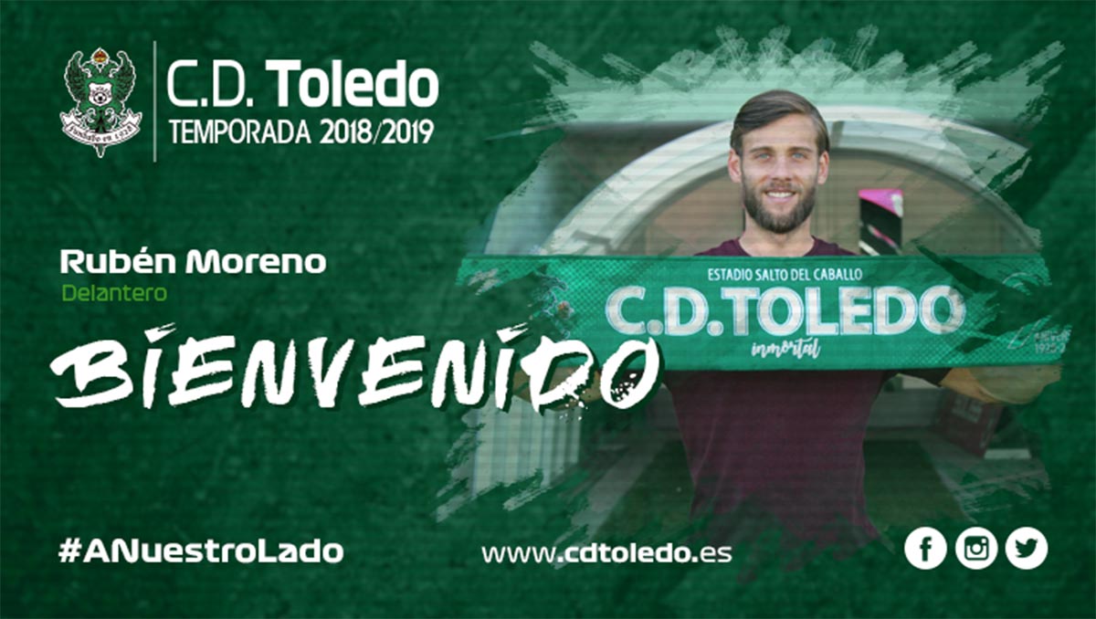 Rubén Moreno, nuevo delantero del Toledo