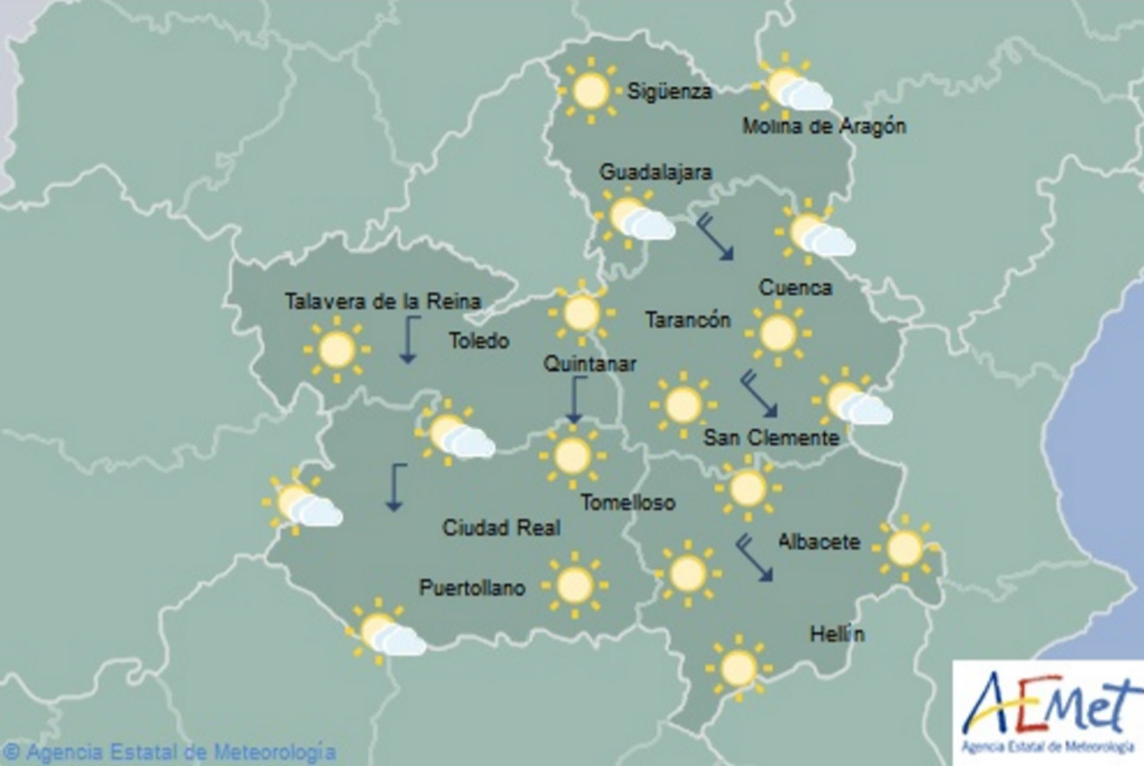 Previsiones de Aemet para hoy, miércoles 13 de junio.