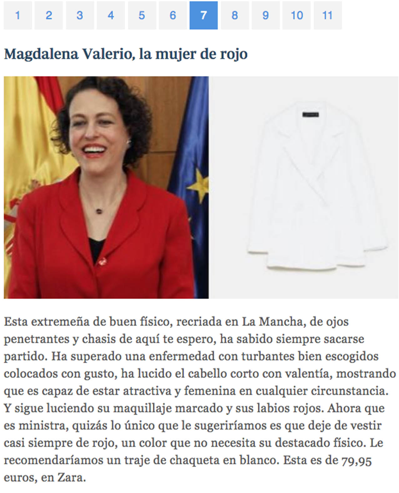 La ministra de Trabajo, Migraciones y Seguridad Social, Magdalena Valerio.