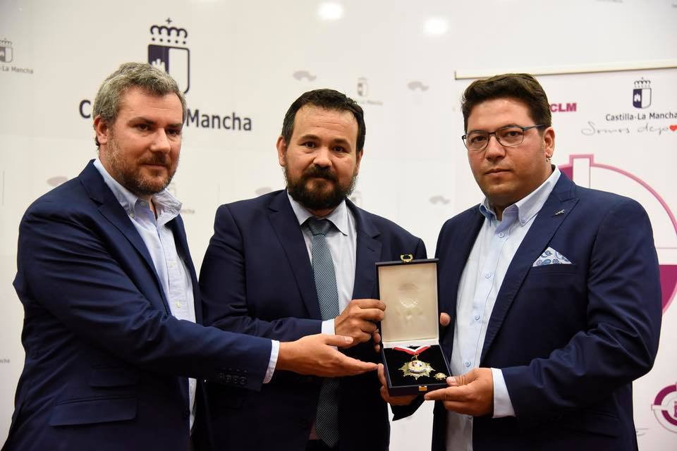 Juan Ramón Amores, Alberto Fernández y el presidente de la Federación