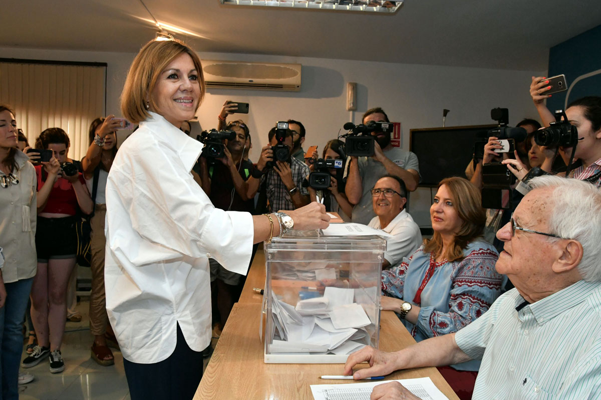 Cospedal ha votado en Albacete.
