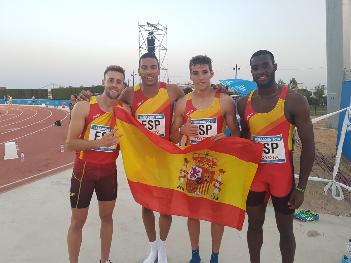 Lucas Búa, plata en el relevo 4x400 en los Juegos del Mediterráno