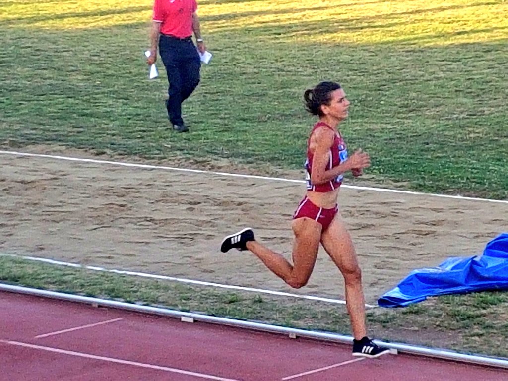 Irene Sánchez-Escribano durante la prueba en la que se colgó el oro. campeonato de españa