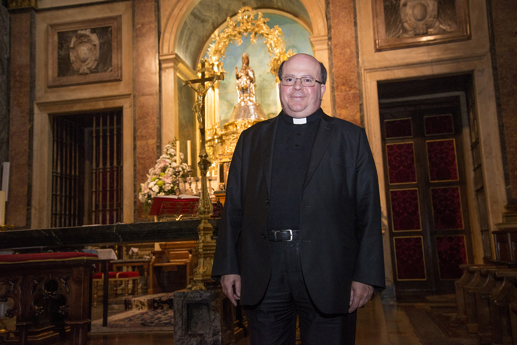 Juan Miguel Ferrer, deán de la Catedral de Toledo… al menos de momento. Foto: Rebeca Arango.