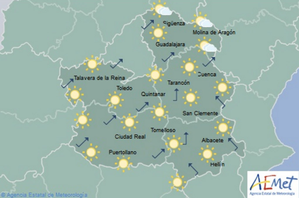 Previsiones de Aemet para hoy, martes 17 de julio. temperaturas